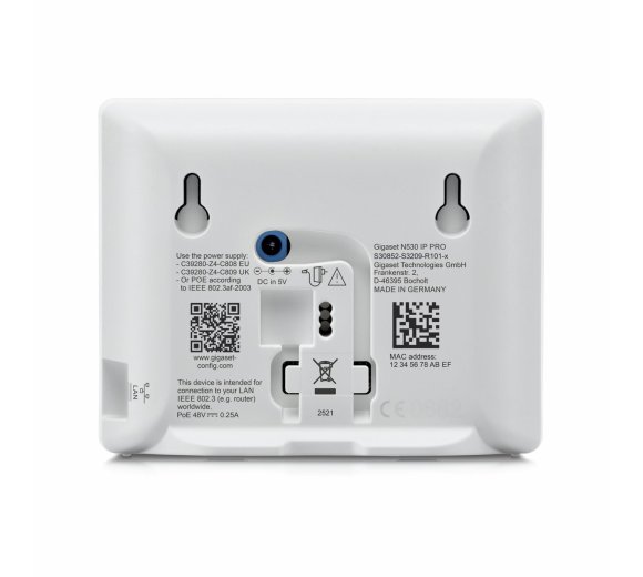 Gigaset N530 IP PRO (8 simultaneous calls), PoE