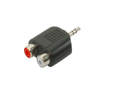 Stereo plug 3.5mm - 2 RCA jacks, Adapter