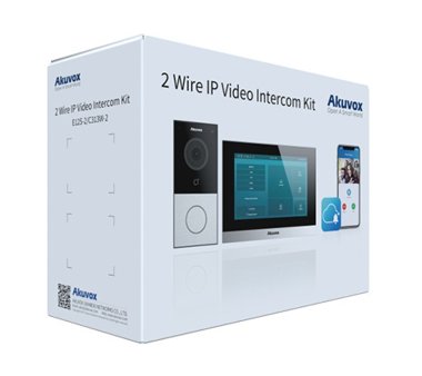 Akuvox 2-Wire IP Video Intercom Kit 202 (E12S-2, C313W-2,...