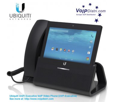 UBIQUITY UniFi Executive VoIP Video IP Telefon (UVP-Executive) mit 7" Farb-Touchscreen für Videotelefonie