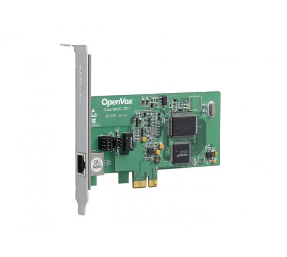 OpenVox B100E 1-Port ISDN BRI PCIe Card *Asterisk Ready; BRI Cologne Chip (Standard slot bracket)