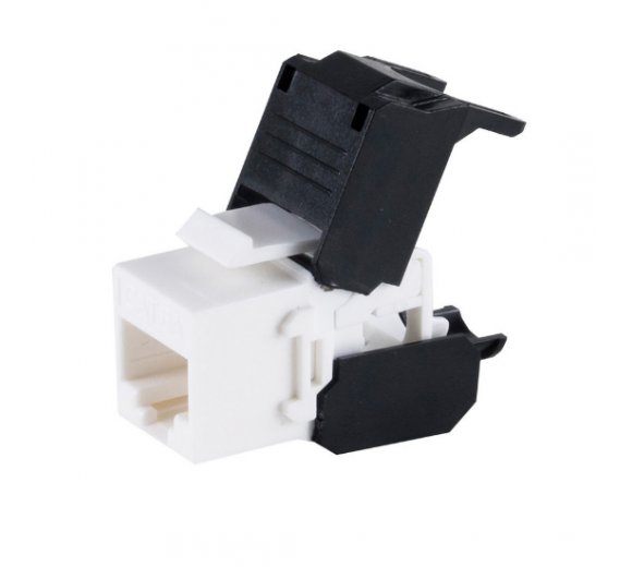 Keystone cat.6A 500 MHz UTP tool-less network adapter (LSA connector to RJ45 jack max. 10 Gbits)