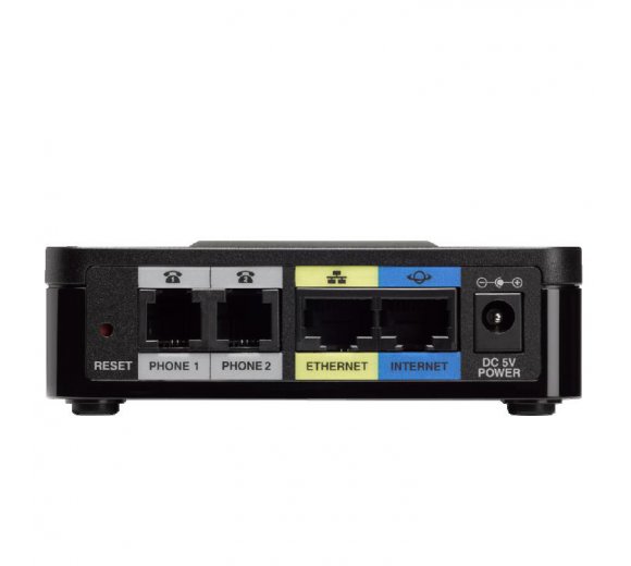Cisco Small Business Analog Adapter SPA122 Telefonadapter mit 2 FXS Ports und Router