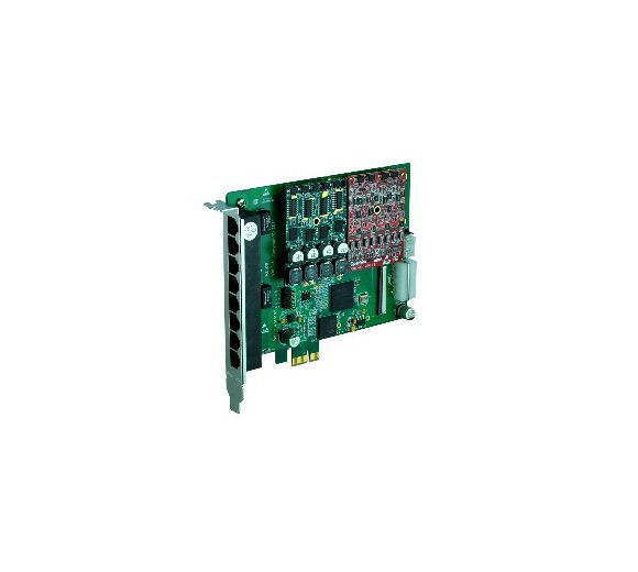 OpenVox A810E01 8 Port Analog PCI-E card + 1 FXO400 module
