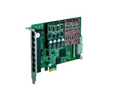 OpenVox A810E01 8 Port Analog PCI-E card + 1 FXO400 module