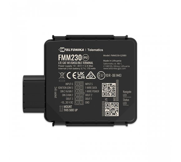 Teltonika FMM230 GPS Tracker (LTE CAT-M1 / 2G) with configurable inputs