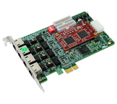 ALLO-4BRI-ECe ISDN BRI Card - 4 Port - PCI Express + Echo...