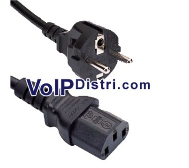 IEC connector to Europlug Schuko - connection on top...