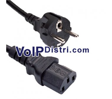 IEC connector to Europlug Schuko - connection on top...
