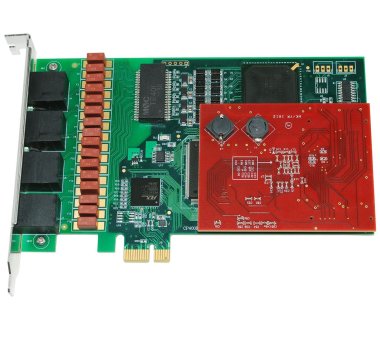 ALLO-4PRI-ECe E1/T1 4 Port PRI PCI Express + Echo Cancel,...