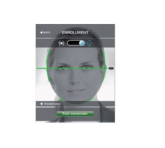 Adatis FaceEntry biometrische Zutrittskontrolle mit 3-dimensionaler Gesichtserkennung, kombinierbar mit RFID / PIN-Code (3100)