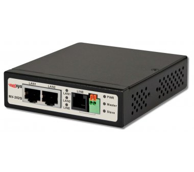 Netsys NV-202G VDSL2 Bridge Converter (2 Giga LAN Over VDSL2 Extender + DIP Switch)