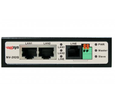 Netsys NV-202G VDSL2 Bridge Konverte (2 Giga LAN Over VDSL2 Extender + DIP Switch)