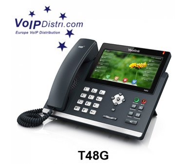 Yealink SIP-T48G Ultra-elegant Gigabit IP Phone (optional Bluetooth, HD Voice, Paperless, Touchschreen) *refurbished / USED B-/C-goods*