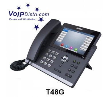 Yealink SIP-T48G Ultra-elegant Gigabit IP Phone (optional Bluetooth, HD Voice, Paperless, Touchschreen) *refurbished / USED B-/C-goods*