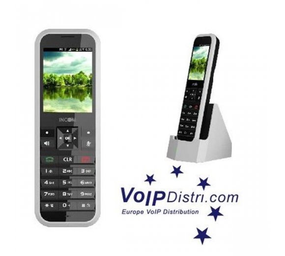 INCOM ICW-1000G SIP WLAN Telefon (ehemals UniData) / ICW-1000G WiFi N Wireless IP phone (Wireless-N), HD Voice