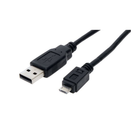 Uganda jord form 3,0m Micro USB Cable, USB-A-Plug - USB-B micro plug, USB 2.0 Standard