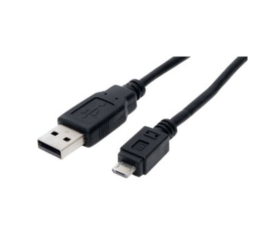 3,0m Micro USB Cable, USB-A-Plug - USB-B micro plug, USB...
