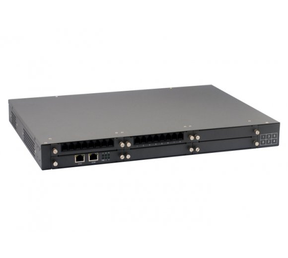 OpenVox VS-GW1600-16S  mit 16 FXS Analog RJ11 FXS Nebenstellen (Telefon/Fax), 19" Hybrid VoIP Gateway