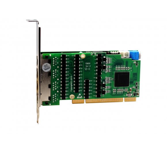 OpenVox DE830P 8 Port T1/E1/J1 PRI PCI card + Octasic EC module (Advanced Version, Half-length with Low profile option)
