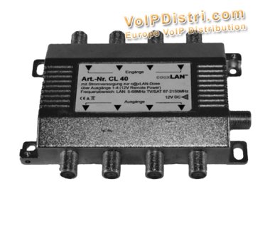coaxLAN CL40NT Universal Einspeiseweiche, Quad-LNB oder...