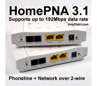 Home PNA Set with 192 Mbps over 2-wire Phone Line,...