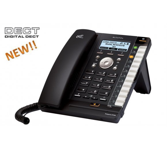 ALCATEL Temporis IP300 Business VoIP Telefon mit eingebauter DECT Basis für DECT Mobilteil oder DECT Headset