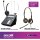 ATCOM AT800DP Call Center IP-Phone with PoE Port + ADD-COM ADD-880 Zwei-Ohr-Headset