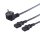 Y C13 Power cable, CEE 7/7 power cable, angled plug with earthing contact plug to 2x C13 IEC socket, 1.8 m