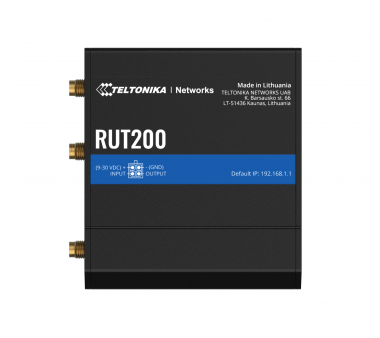 Teltonika RUT200 Industrieller Mobilfunk-Router - 4G/LTE (Cat 4) mit Combo 4G Außenantenne