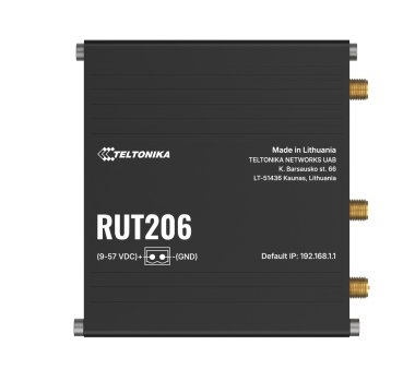 Teltonika RUT206 LTE CAT4 industrial mobile router (PoE-input 802.3af)