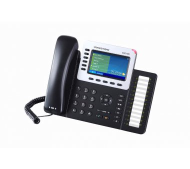 Grandstream GXP2160 Enterprise IP Telephone, HD audio voice, PoE, Dual Gigabit Ports, Color LCD Display, USB and Bluetooth V2.1 also to electronic hook switch on the Headset (EHS) for Plantronics Headset