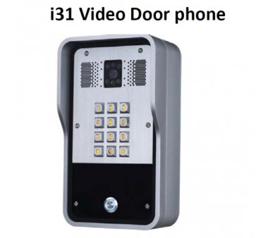 Fanvil i31s Video-Türsprechanlage, IR-Scheinwerfer, Video-Sprechstelle, Türsprechanlage, wasser-, staub- und Sabotageschutz. IP65 und IK10 zertifiziert