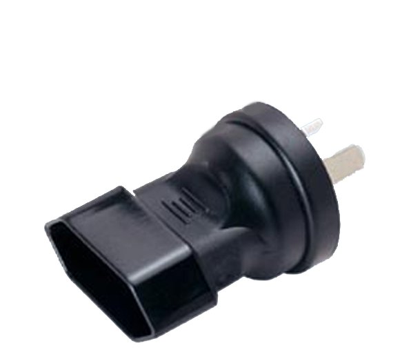 Netzadapter Australia auf Euro Flachstecker-Buchse (DE/EU), connector: CEE7 Europlug receptacle