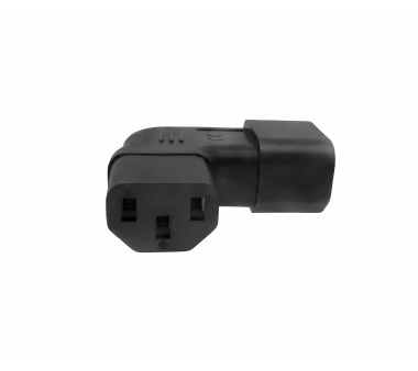 Stromadapter C13 abgewinkelt auf C14 Adapter (YL-3212L-1)