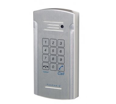 ITS Telecom Pancode IP (989) - Piezo Keypad (touch surface button) + camera, Outdoor Door IP Phone (PoE, Aluminum case, Anti-vandal, Weather resistant with Protection Class IP55)