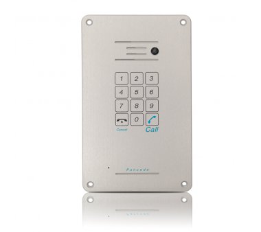 ITS Telecom Pancode IP - Piezo Keypad (touch surface button) / Flush Mount + camera, Outdoor Door IP Phone, PoE, Aluminum case, Anti-vandal, Weather resistant with Protection Class IP55 (972/1)