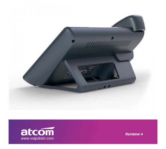 ATCOM Rainbow 4 ultimate elgant IP phone (Revolutionarily Dual-Screen Design, Full HD Audio, Gigabit Port, PoE, WiFi Connection only Optional, Support TFT LCD expansion module)