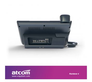 ATCOM Rainbow 4 ultimate elgant IP phone (Revolutionarily Dual-Screen Design, Full HD Audio, Gigabit Port, PoE, WiFi Connection only Optional, Support TFT LCD expansion module)