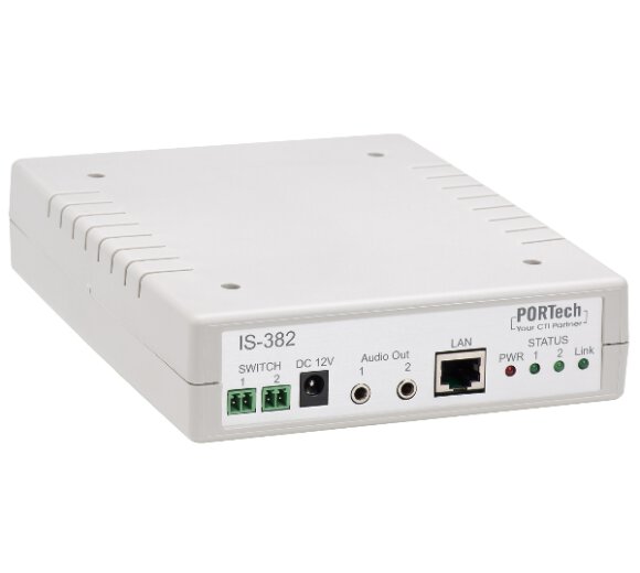 Portech IS-382 2 port IP Audio Gateway (No AMP)