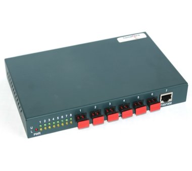 homefibre OMS1026RR-220 GIGA, 6-port Gigabit POF Switch...