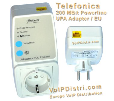 200 MBit DS2 UPA Powerline mit eingebauter Schuko EU...