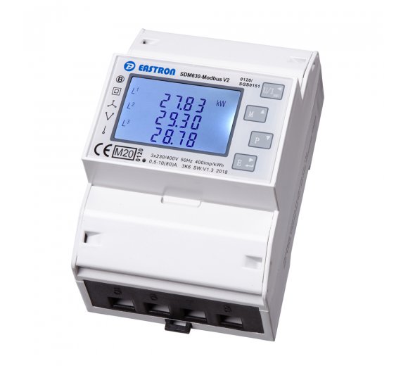 Eastron SDM630-Modbus V2 MID (M21), Down counter incl. 2x S0, MuFu meter for DIN rail