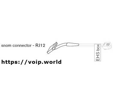 SNOM EHS 7XX Connector RJ12 (PN 0003383), cable Jabra /...