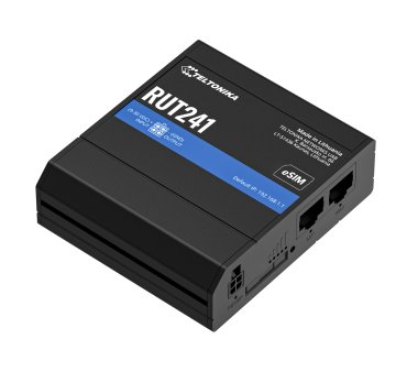Teltonika RUT241 eSIM industrial cellular router with LTE...