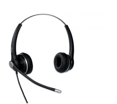 Snom A100D Binaural Headset (Zwei-Ohr-Headset), Superleicht: 79 g exkl. Kabel