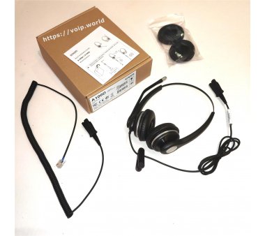 Snom A100D Binaural Headse, Ultra lightweight: 79 g (excluding cable)