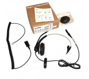 Snom A100M Monaural Einohr-Headset (Superleicht: 56 g exkl. Kabel)