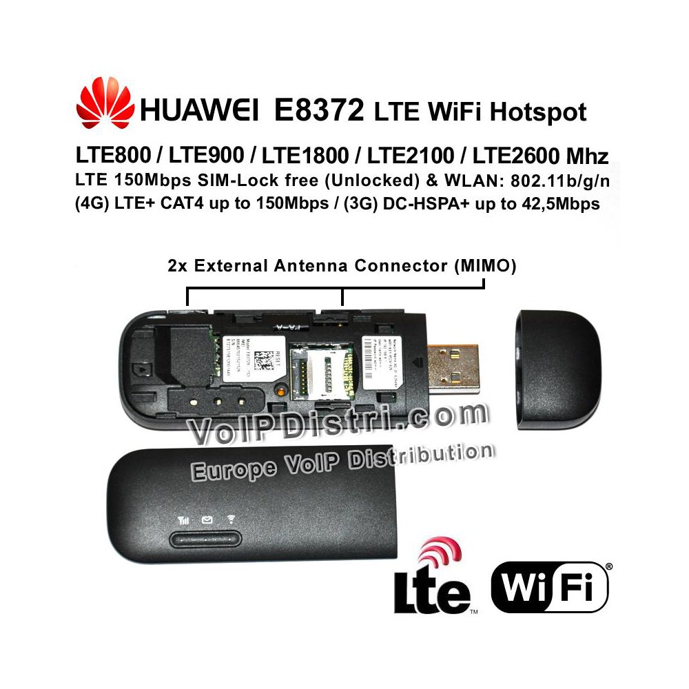 Huawei e8372h-153 Wingle WiFi Hotspot WLAN LTE 4G 3G USB Modem Android Original 