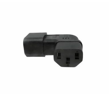 Stromadapter C13 abgewinkelt auf C14 Adapter (YL-3212L)